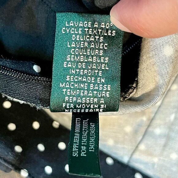 Lauren Ralph Lauren Polka Dot Pants Side Zip 10 - Picture 10 of 12